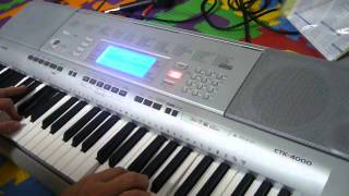 Casio CTK-4000 demo. Sampling, Arpeggios, Drums, Soundset