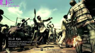 Resident Evil 5 on AMD Athlon x4 845 + Sapphire R7 250 Low Profile 1GB GDDR5