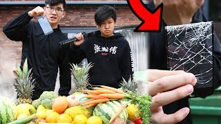 NINJA ZWAARD VS IPHONE 8 MET BROERTJE!