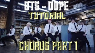 BTS - DOPE  STEP BY STEP DANCE TUTORIAL CHORUS MIRRORED (방탄소년단) (쩔어)