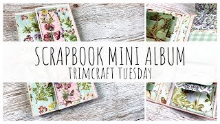 Scrapbook Mini Album with First Edition Gardenia | Trimcraft Tuesday | ms.paperlover