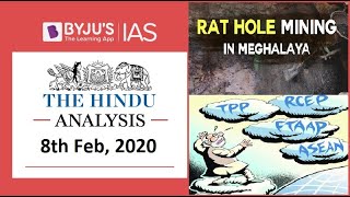 'The Hindu' Analysis for 8th Feb, 2020. (Current Affairs for UPSC/IAS)
