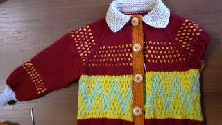 Детская кофточка Часть 2 Подрезы. #мастеркласс #красивыйузор #вязание #knitting #лучшее #мк