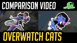 (Comparison) Overwatch but with Cats - "Katsuwatch" - Tank Heroes (old)