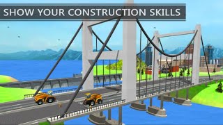 INDIAN LONGEST BRIDGE BUILDING SIM: RIVERSIDE CONSTRUCTION GAMES – JCB GAMES – ANDROID FHD GAMEPLAY