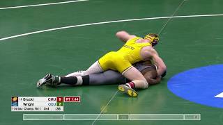 174lbs: CJ Brucki (Central Michigan) maj dec Seldon Wright (Old Dominion)
