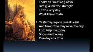 One day at a time (lyrics)