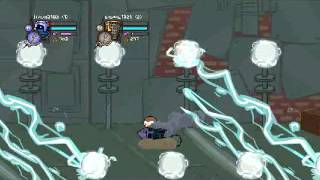 Прохождение Castle Crashers 9 часть,сдыхаем под давилками и мочим в одиночку босса