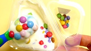 Smarties Mix in Yogurt Dessert