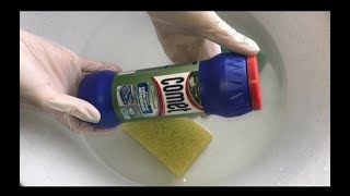 ASMR Comet + water + sponge + paste?ASMR Комет+вода+губки+паста