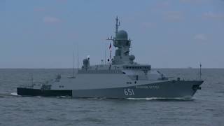 Тренировка Главного военно-морского парада в Ленинградской области