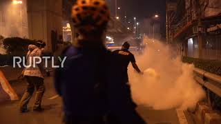 Thailand: Anti-government protesters clash with police on streets of Bangkok
