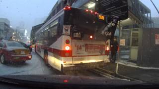 TTC Bus Tears Like Paper After Driving Into Scaffolding - Toronto