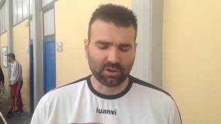 Pepe Sánchez (Plus Ultra) tras ganar al Poli Almería (Segunda Andaluza)