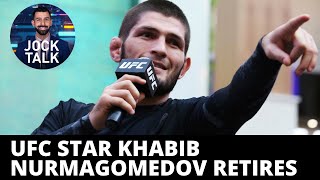 UFC Star Khabib abruptly retires after emotional victory