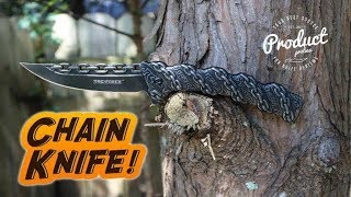 Tac Force Stone Washed Chain Knife TF-859