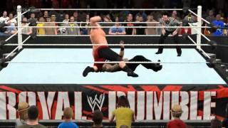 WWE2K15 роман рейнс vs брок леснар