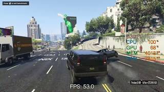GeForce GTX 1060 6GB -- Intel Pentium Gold G5400 -- GTA V Benchmark GeForce Experience Settings
