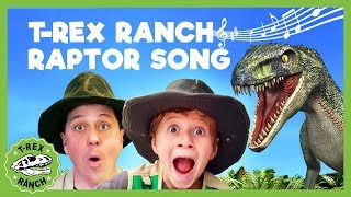 T Rex Ranch RAPTOR SONG! Dinosaurs at T-Rex Ranch! Giant T-Rex & More Dinosaurs! Songs For Kids!