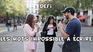 LES MOTS IMPOSSIBLE A ECRIRE - 5€ SI TU REUSSI - Micro Trottoir