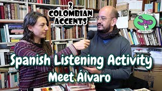 Listening Activity ||  Conversation with 2  Colombians at a bookstore.  Quiz at the End!