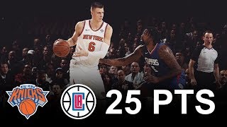 Kristaps Porzingis Full Highlights 2017.11.20 vs Clippers - 25 Pts, 7 Reb, 2 Ast