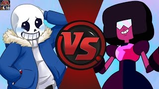 SANS vs GARNET! (Undertale vs Steven Universe)! Cartoon Fight Club Episode 122