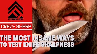The Most Insane Ways To Test Knife Sharpness! Mike Vellekamp