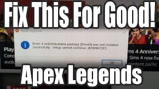 Apex Legends/Anthem DirectX Fix - Won't Install (4294967287)