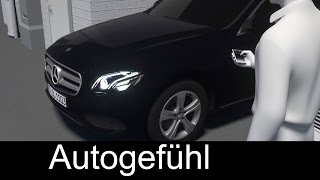 Remote Parking Pilot Assist demonstration with new Mercedes E-Class 2017 E-Klasse - Autogefühl