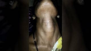 Indian Female Neck Adams Apple Swallowing