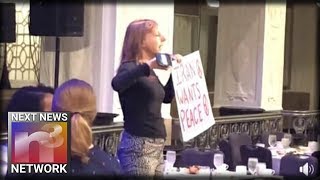 Watch This NUTBAG Liberal Get Her ASS HANDED TO HER While Trying To SABOTAGE HUGE Trump Announcement