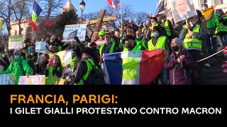 Francia, Parigi: i gilet gialli protestano contro Macron