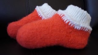 Вязано-валяные носочки / Knitted and felted socks