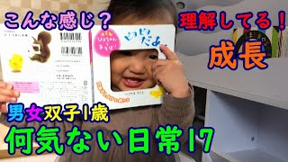 【何気ない日常】理解して遊んでる！男女双子1歳赤ちゃんMix twins Injuries of it increased