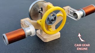 Gear Mechanism Using Solenoid Engine