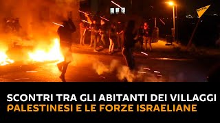 #Palestina: scoppiano scontri tra gli abitanti dei villaggi palestinesi e le forze israeliane