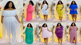 Baby Shower Dress/Gown Try-On Haul | Plus Size & Curve Collection