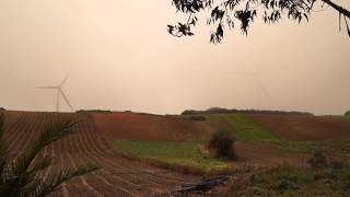 Ghost wind turbine in Portugal