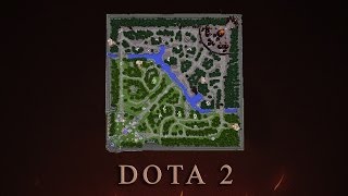 Карта DOTA 2 в Minecraft.