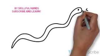 How to Draw a snake (for Kids) / Как нарисовать змею (Для детей)