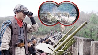 日軍強攻青龍寨，不料中了地雷陣損失過半，再被大炮轟得抬不起頭！ ️ 抗日