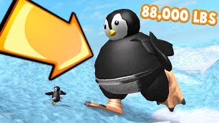 BECOMING THE BIGGEST PENGUIN EVER!! *I️ BROKE THE GAME* (Roblox Penguin Simulator)