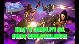 How to complete all Horde Rush challenges in Fortnite Battle Royale! (200,000 points +)