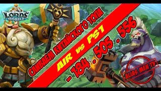 Война гильдий AIR vs PS1 Сливаем китайского топа " -184,5 мил. мощи" - Lords Mobile |Россия| #117
