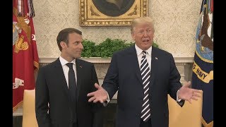 President Donald Trump says the UNTHINKABLE during Macron Meeting at the White House