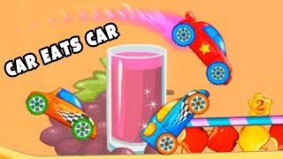 Car Eats Car Гонки на Столе открыли новую красную машинку Змея (Viper) в мультик игре на ПК
