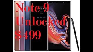 $499 Samsung Galaxy Note 9 SM-N960F/DS 128GB (FACTORY UNLOCKED) 6.4" 6GB Exynos 9810
