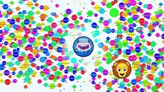 Agar.io INCREIBLE DOUBLE SPLIT /GAMEPLAY WITH RAGA.PW MINIONS