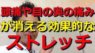 頭痛や目の奥の痛みが消える効果的なストレッチ 　【春日井市の整体　コツコツ接骨院】